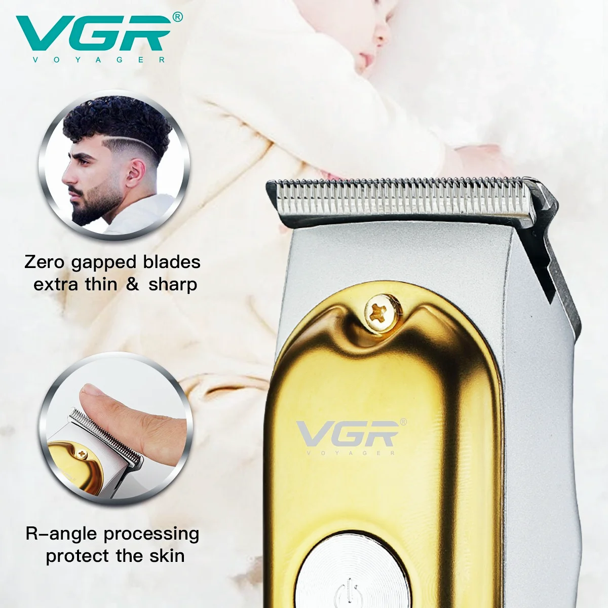 VGR Cordless Electric Hair Clipper for Men