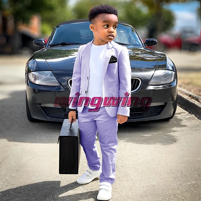 Boys Suits Jacket Pants Wedding Tuxedo Summer Clothes Set of 2 Blazer for Kids Slim Fit Party Festival Outfit Boys Suits Jacket Pants Wedding Tuxedo Summer Clothes Set of 2 Blazer for Kids Slim Fit Party Festival Outfit