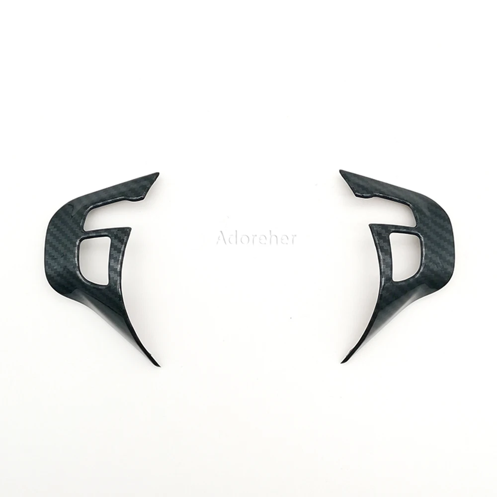 Misura Per Peugeot 208 T9 2008 Internal Volante Tuning Fibra Di Carbonio Gloss Trim Wrap Cover Logo Emblem Decalcomania Coprivolante Sticker