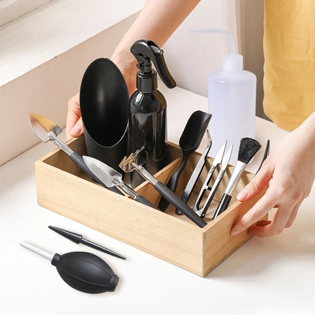 13Db/Beállított Zamatos Növények Szerszámok Beállított Kerti Ültetvénykészlet Bonsai Készlet Beltéri Tündérgondozáshoz Cserepes Kaktusz Szobanövény - Image 5