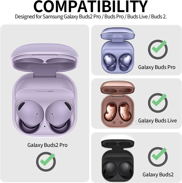 For Samsung Galaxy Buds 2 Pro Case For Samsung Buds Pro Live Case Soft  Silicone Cover For Samsung Buds2 Pro Buds Live Capa Funda