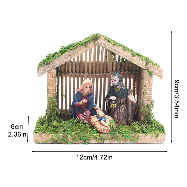 A Születési Mászó Díszes Vallási Figurák Jézus Dekorációk - Image 4