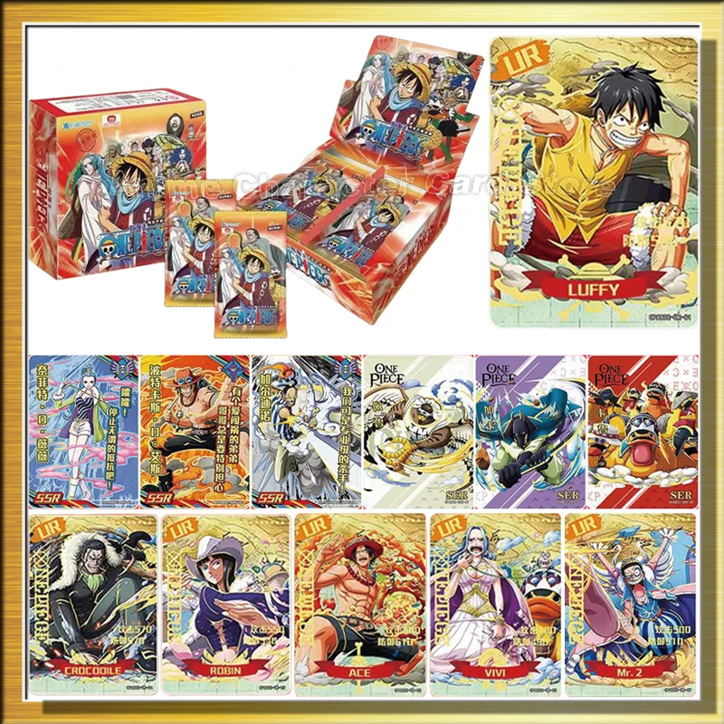 

One Piece Card Anime Character Nami Luffy Rare Trading Collection Cards Booster Box Playing Game Toys Children Gift Toys