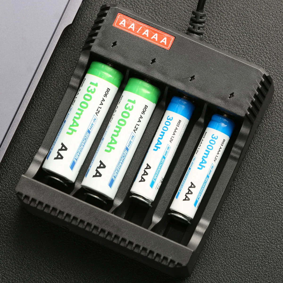 2/4/8 Slots AA/AAA Battery Charger Nickel Hydrogen Rechargeable Battery Charger USB Output Support Overcharging Light Protection