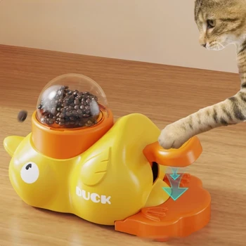 "Duck-shaped Pet Feeder - Eco-friendly Design, Non-toxic Paint, Entertaining While Stimulating The Natural Foraging Instinct" 1