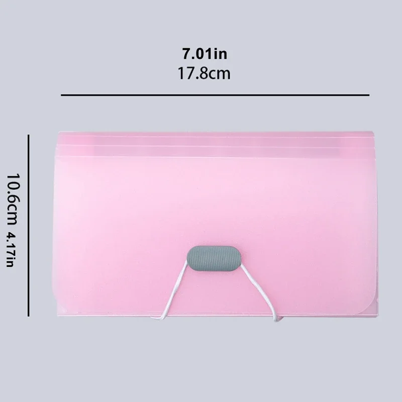 File Folder A6 Expanding Buckle Wallet Organ Bag Documents Organizer Pouch Bill Family School Office Binder
