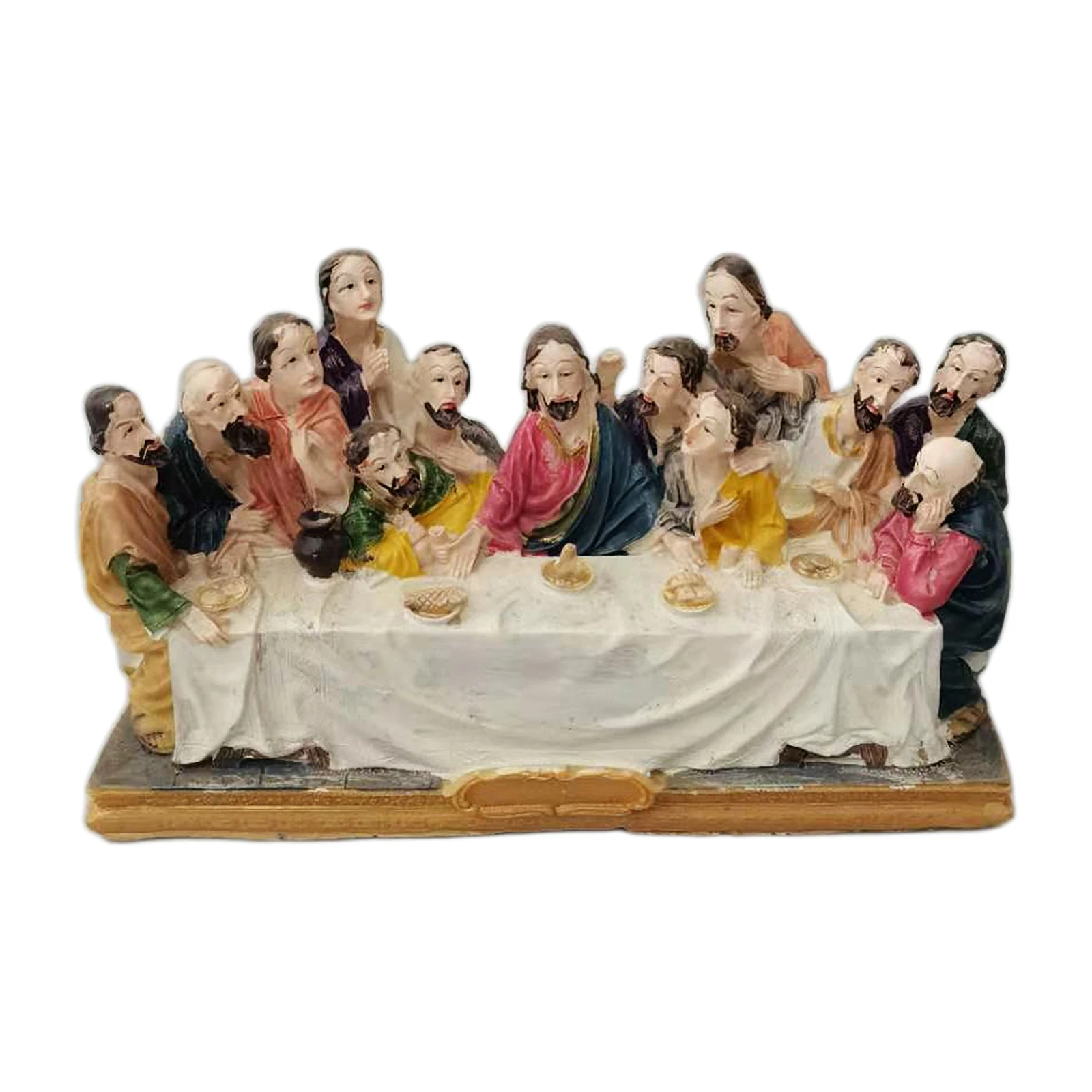 Collection Last Supper Statue Table Top Decoration Holy Religious Figurine House Home Office Car Decor,7