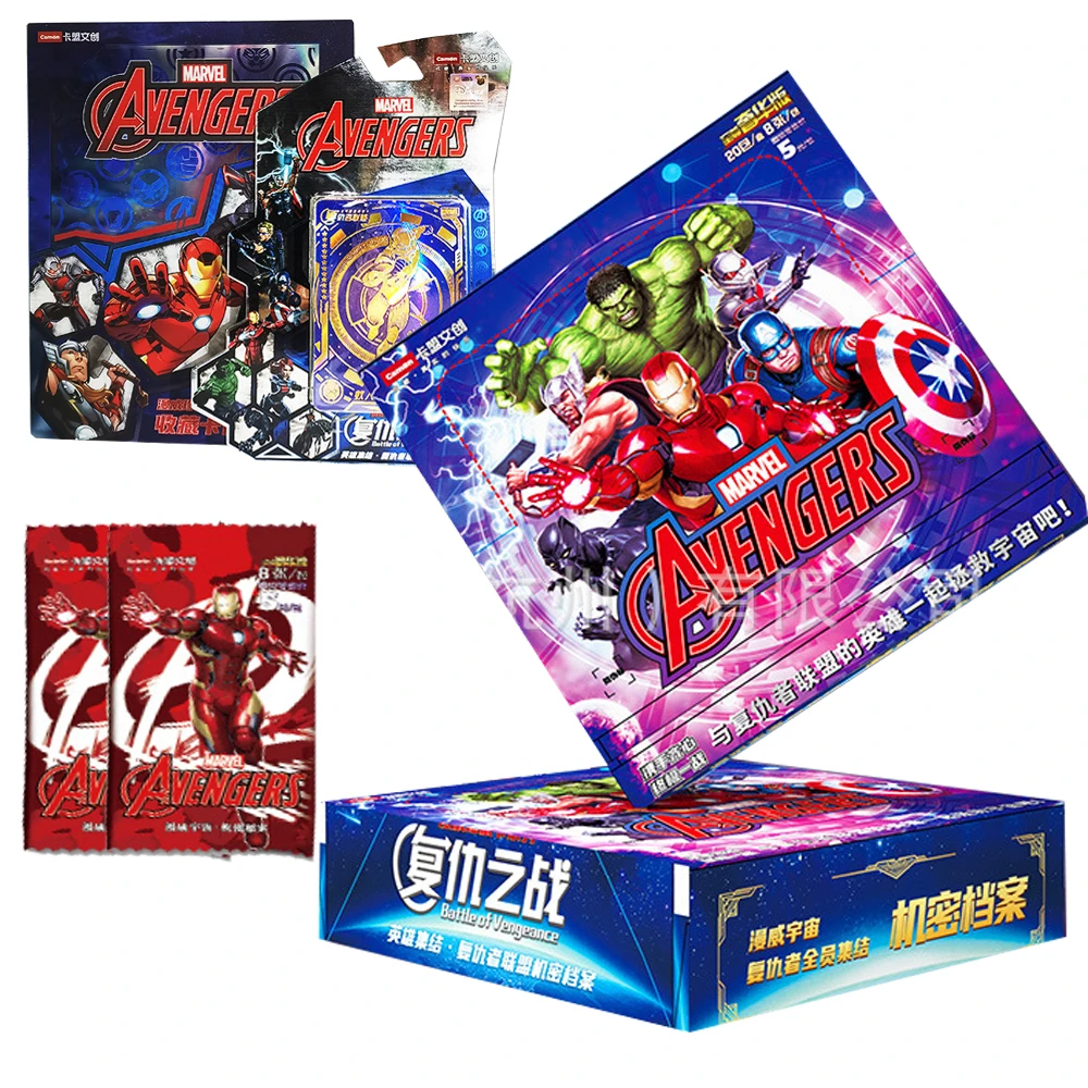 Original Avengers Cards Box Marvel Game Collection Card Hero Battle
