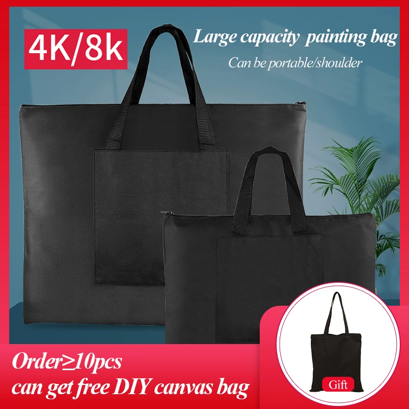 Waterproof Oxford Fabric Painting Board Bag Large Capacity Drawing Bag For Artists Students