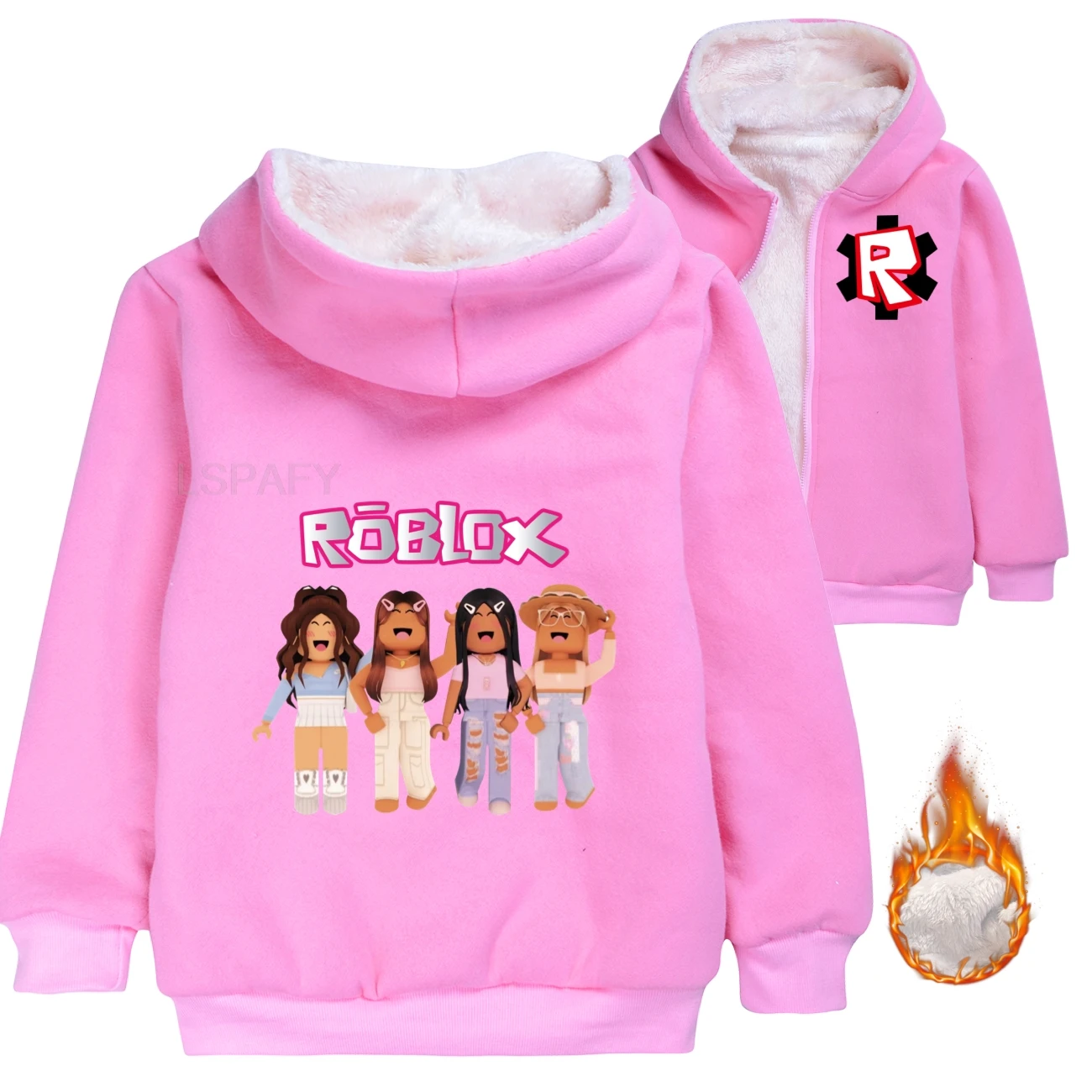 Light Pink Pink Hoodie Roblox Hot ROBLOX Clothes For Boys Girls
