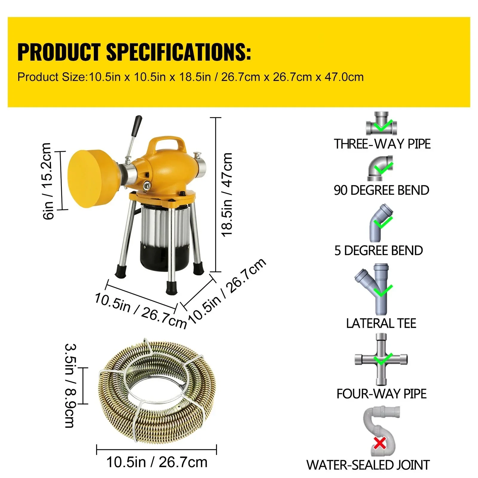 Drain Cleaner Machine Electric Pipe Dredging Sewer Tools Professional Clear Toilet Blockage Drain Cleaning Machine 4