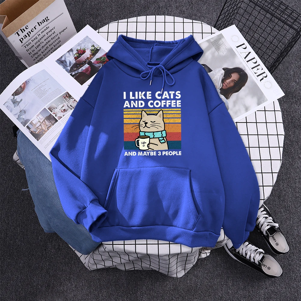 i like cats and coffee funny blue cat hoodies for adults from meowgicians