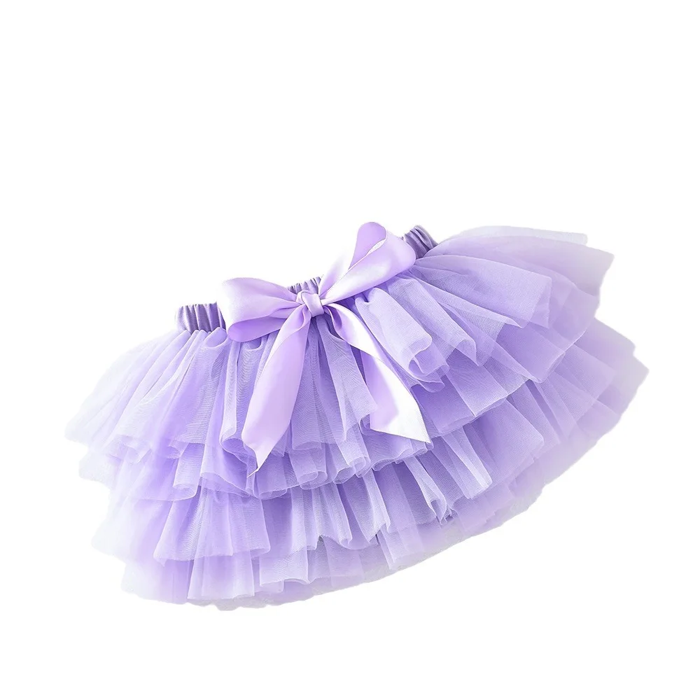 Pink Princess Baby Girls Tulle Tutu Bloomers Infant Newborn Diapers Cover 2pcs Short Skirts + Headband Set Girl Skirts Rainbow ballet tutu skirt,children skirts