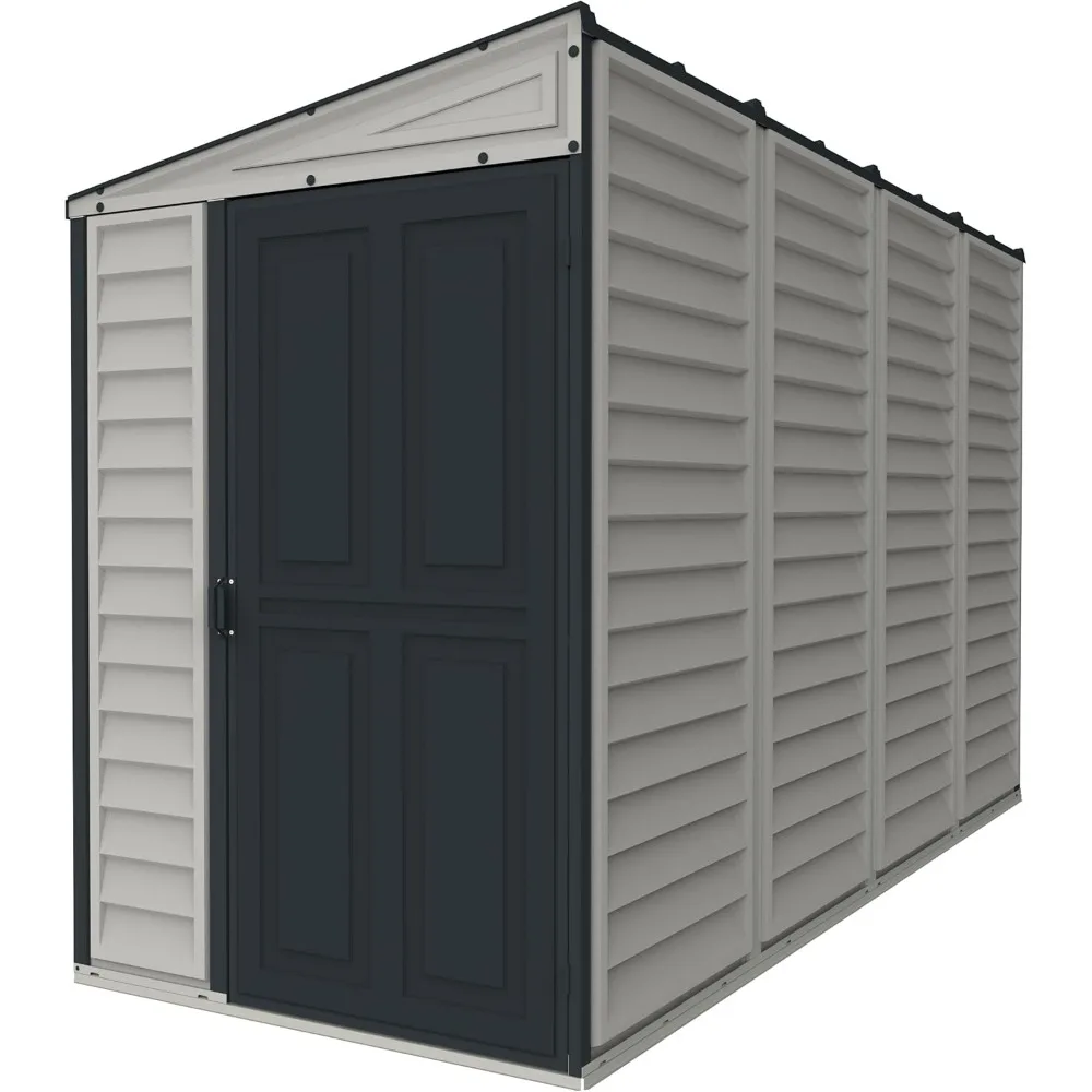 Resin Outdoor Garden Lean to Storage Shed with Foundation Kit 3