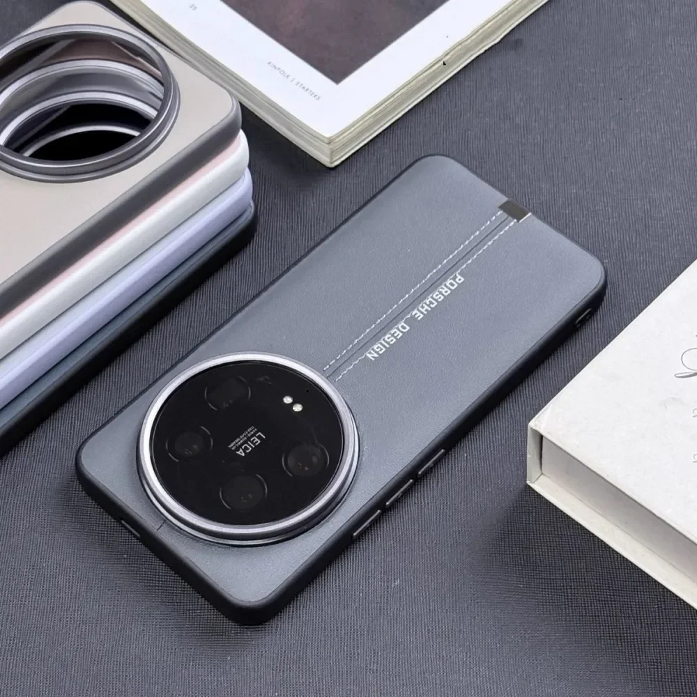 Luxury PU Leather Skin Magnetic Protective Back Cover Case
