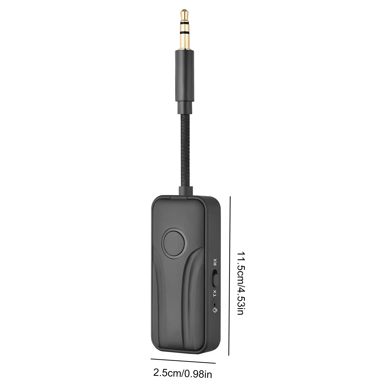BT6.0 3.5mm Aux 오디오 어댑터 다기능 휴대용 무선 송신기 ? 비행용 TV 차량용 런닝머신용 트랜시버 어댑터