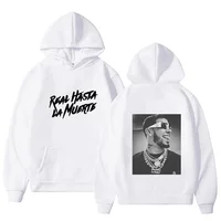Spring and Autumn Rapper Hoodie Anuel AA Real Hasta La Muerte Printed Sweatshirt Streetwear Loose Pullover Casual Hoodie2 1