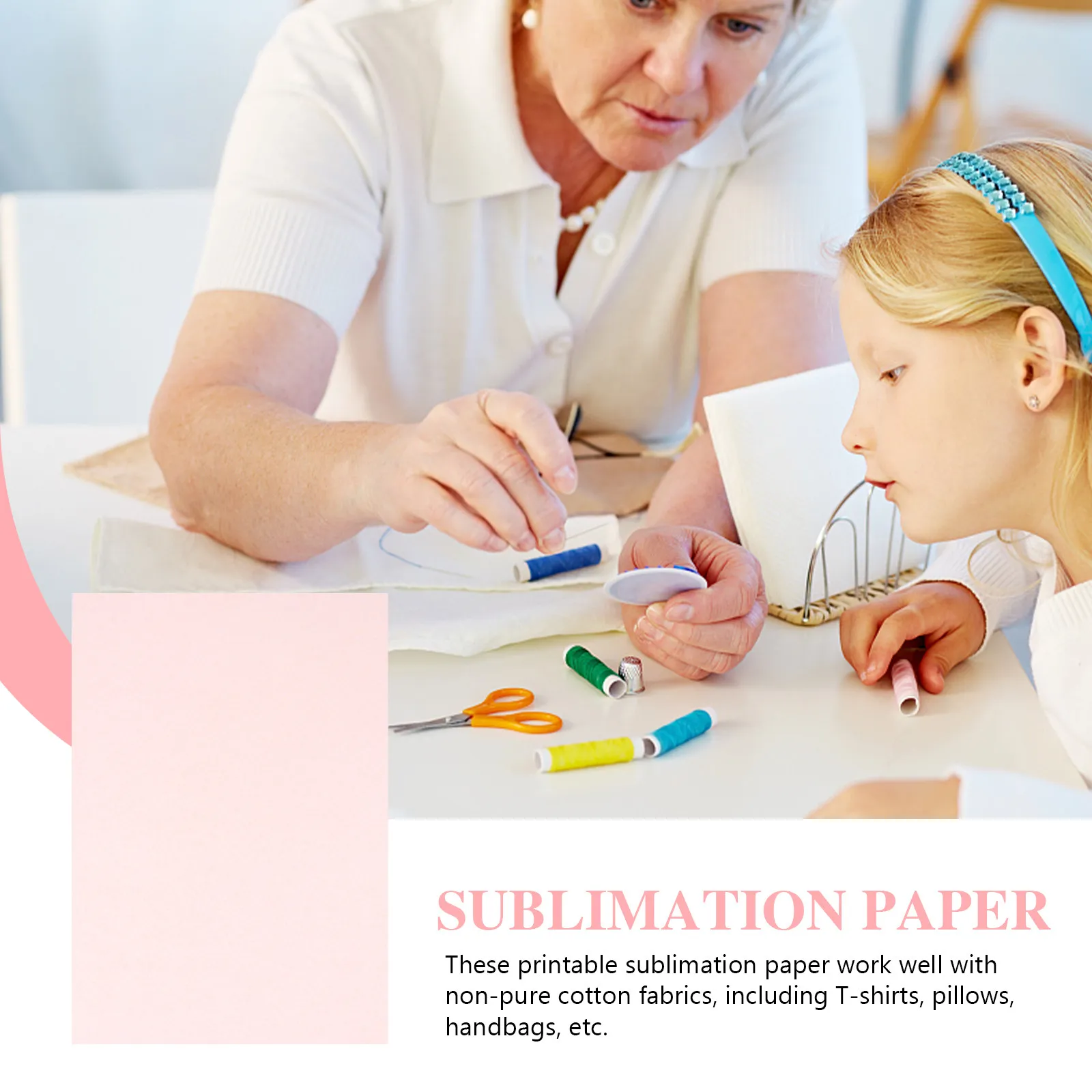 40매 인쇄 가능한 승화 용지 A4 잉크젯 프린터용 열전사 용지 높은 전사율 빠른 건조 세척 가능 밝은 색상