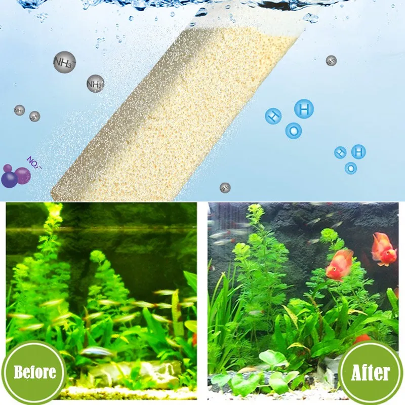 10Pcs/Lot Aquarium Bacteria House Bio Filter Media Activated Carbon Water Purification Materials water filter fish tank water purifier water purifier filter element Fish Tank Filter Medias