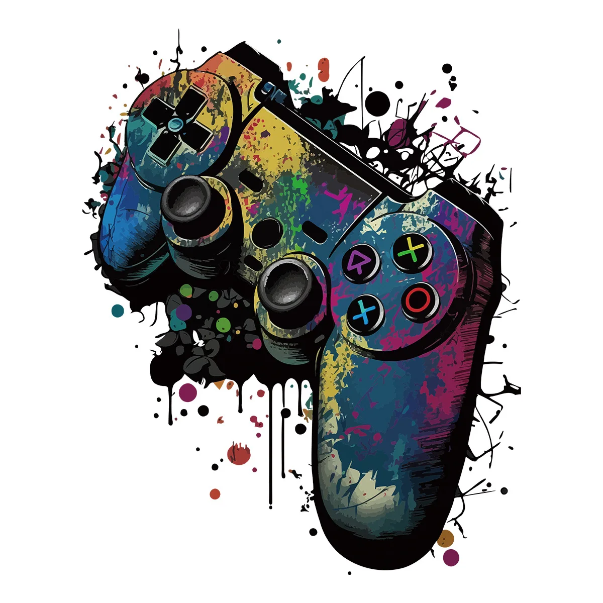 E-sport Game Console 3D Wall Stickers for Home Room Kids Bedroom Internet Cafe Decoration Boy Gamer Anime Poster Wallpaper wall stickers