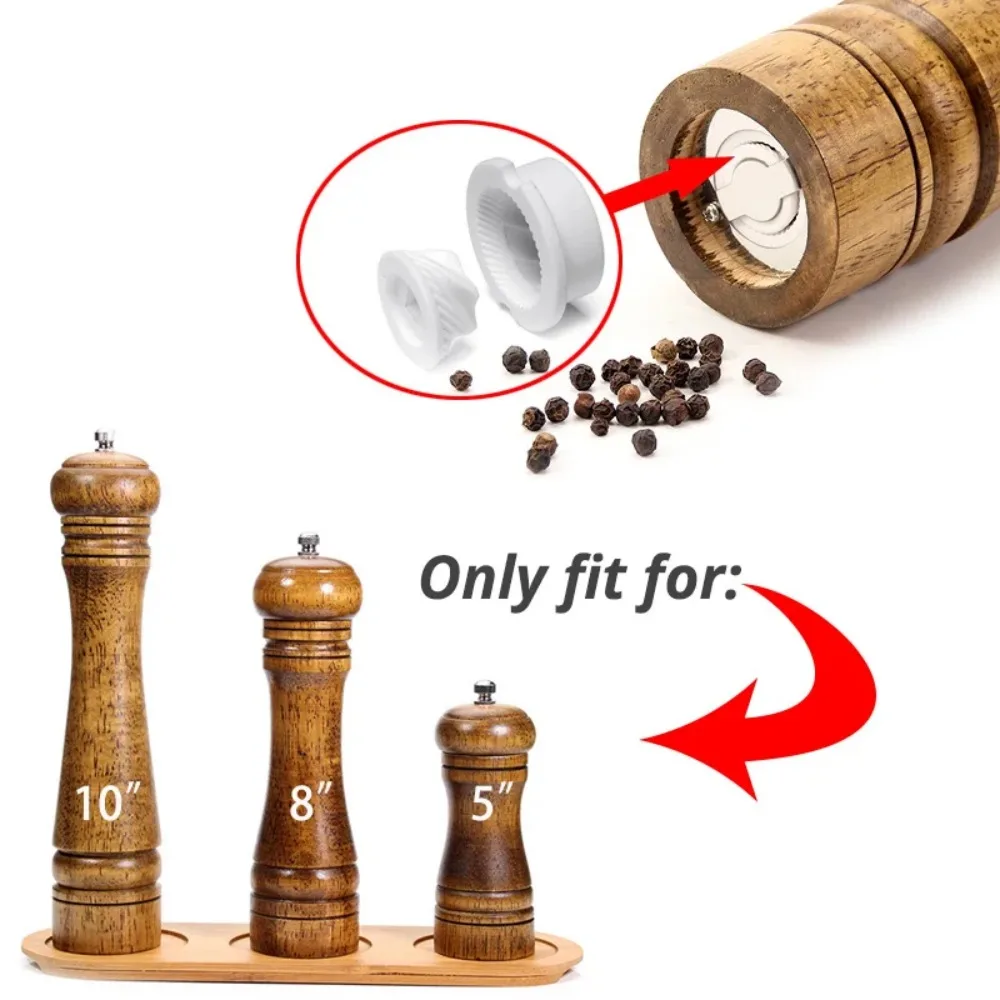 Salt and pepper grinder Ceramic Grinder for Wood Salt and Pepper Mill (Conical Ceramic Burr) Pepper Mill Sea Salt Core Disc Grinding Head