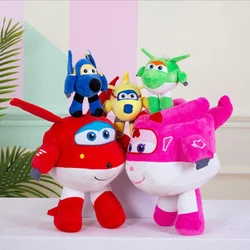Super Wings Plush Toy Cartoon Jett Jerome Donnie Dizzy Mira Figure Plushie Stuffed Dolls Sofa Peluche Pillow Kids Christmas Gift