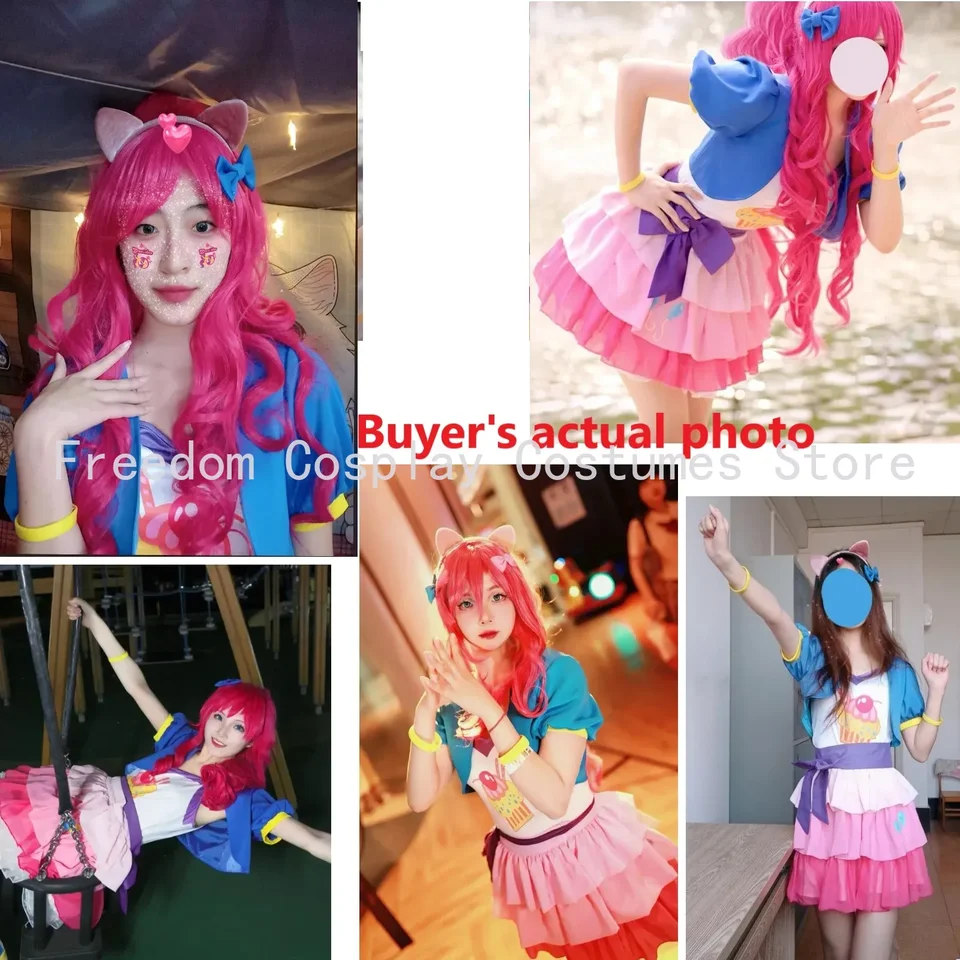 Costume Cosplay Anime Per Bambina – Kimono Rosa Con Accessori, Parrucca E Coprigambe, 9 Pezzi Per Carnevale, Halloween E Feste A Tema