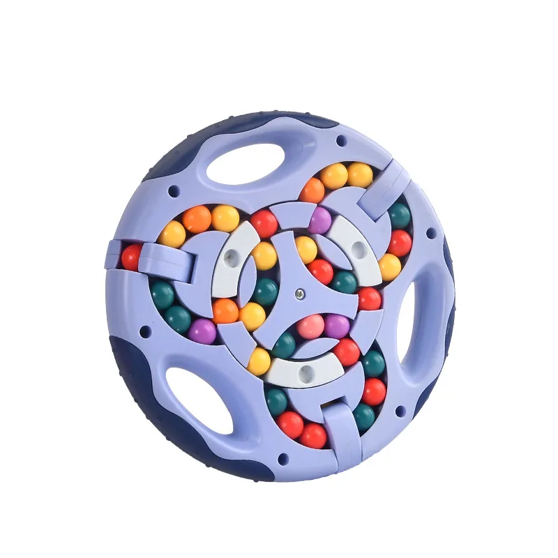 Early Education Kindergarten Puzzle Rotating Magic Beans Intellectual Finger Magic Beans Gyro Double-sided Fingertip Magic Disk