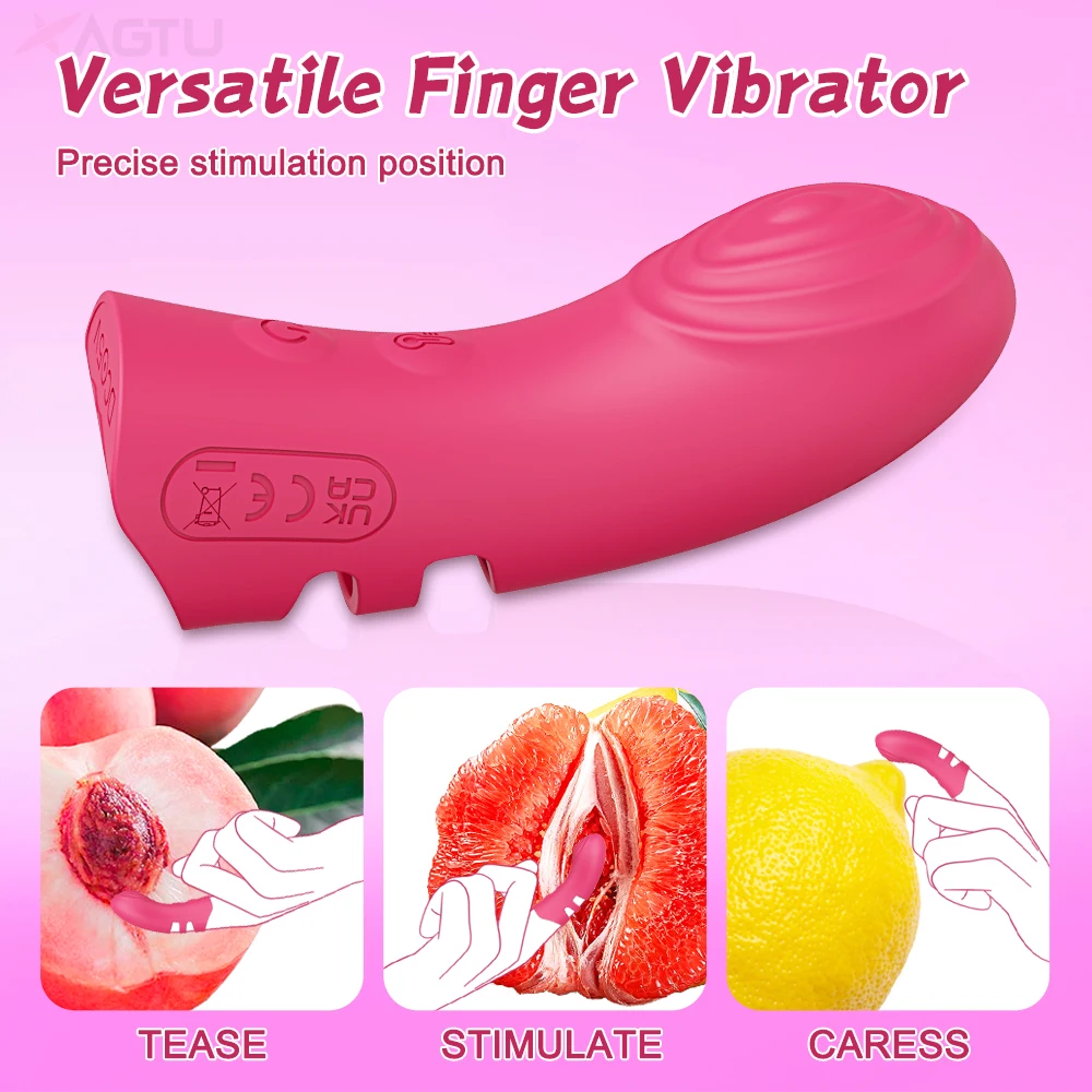 Leistungsstarker Fingervibrator für Frauen, Nippel, Klitoris-Stimulator, G-Punkt-Dildo, erotisches Massagegerät, Sexspielzeug für Frauen, Waren für Erwachsene 1
