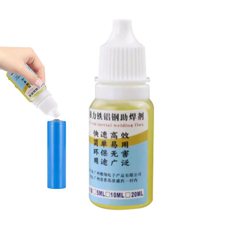 Soldering Flux No Clean 0.33oz Metal Liquid Solder Flux Aluminum And Electronics 18650 Battery Soldering Fluid No Water Cleaning