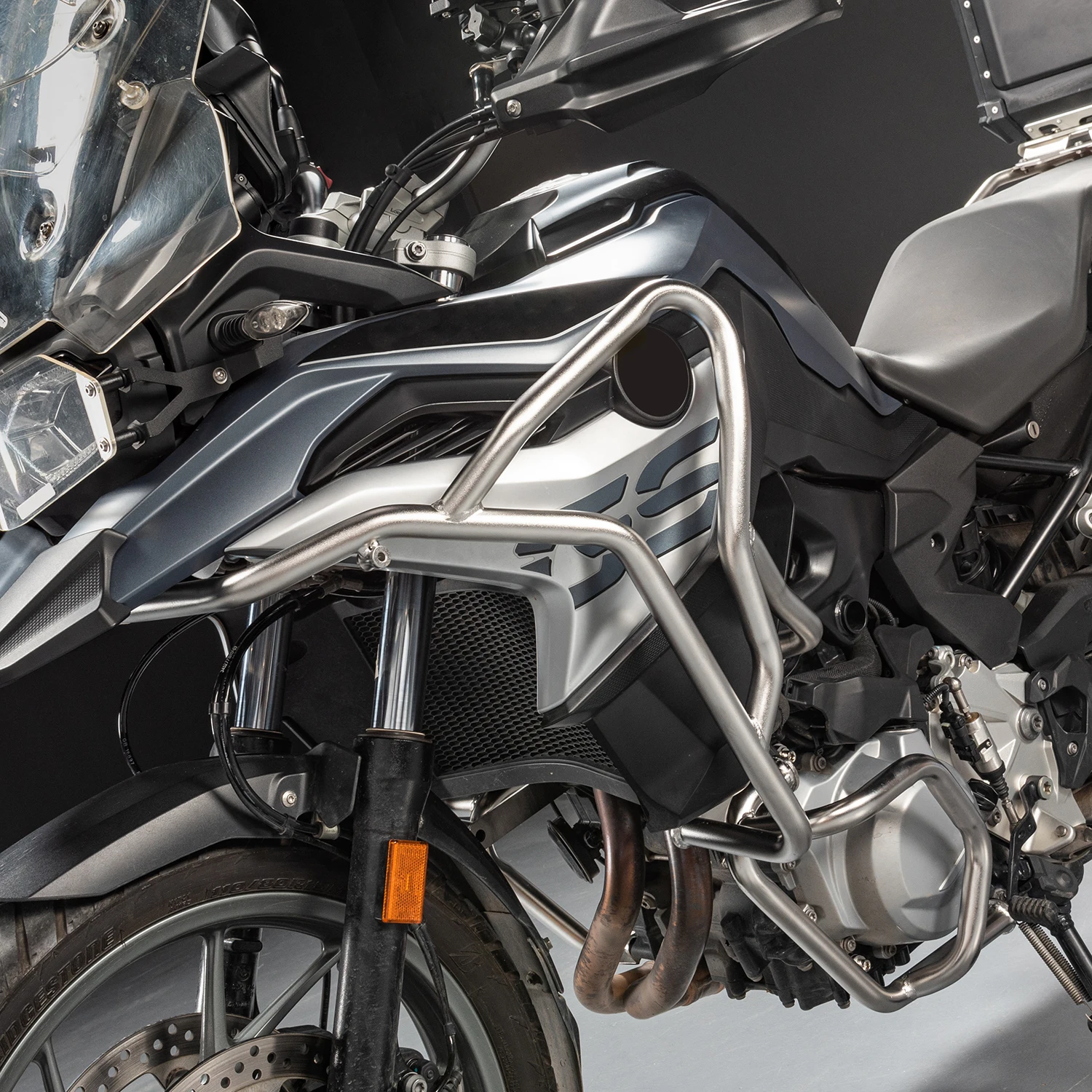 Paracadute E Protezione Motore Per BMW F750GS/F850GS 2018-2023 - Nero - Foto 4