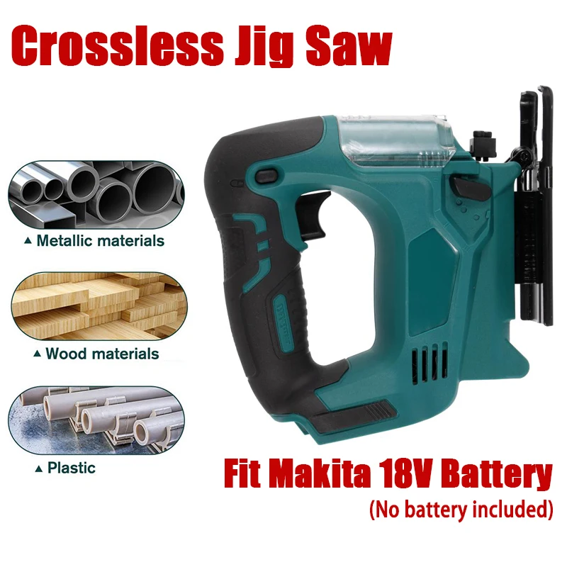 Jig Saw Electric 4 Speed Multifunctional Jigsaw Saws for Woodworking Scroll Power Tool For Makita 18V Battery | Инструменты