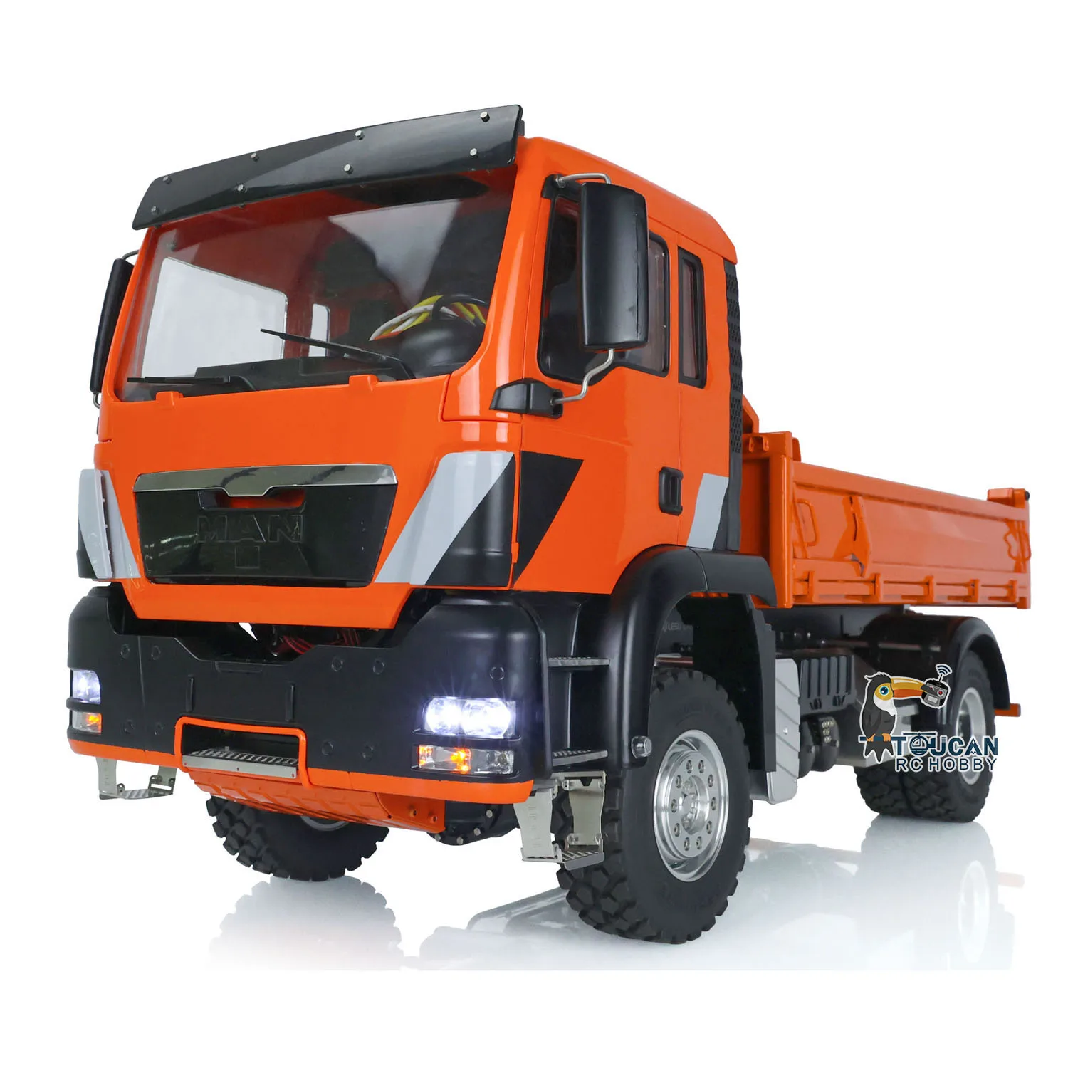 

LESU 1/14 TGS Remote Control Dumper Truck 4x4 Metal Chassis Tipper Truck Toucan DIY Model ToucanHobby Toy THZH1388