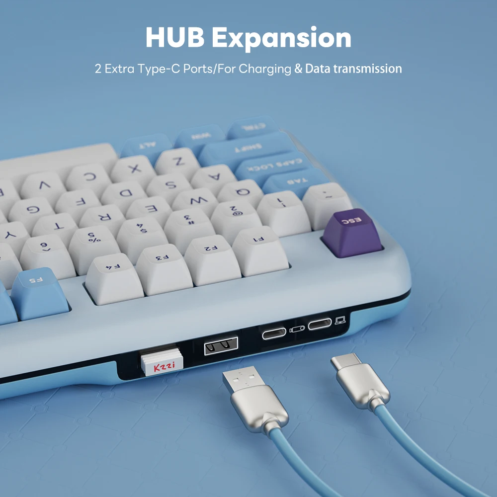 KZZI Z98 TFT Color Screen Wireless Keyboard Gasket Hot-swap with