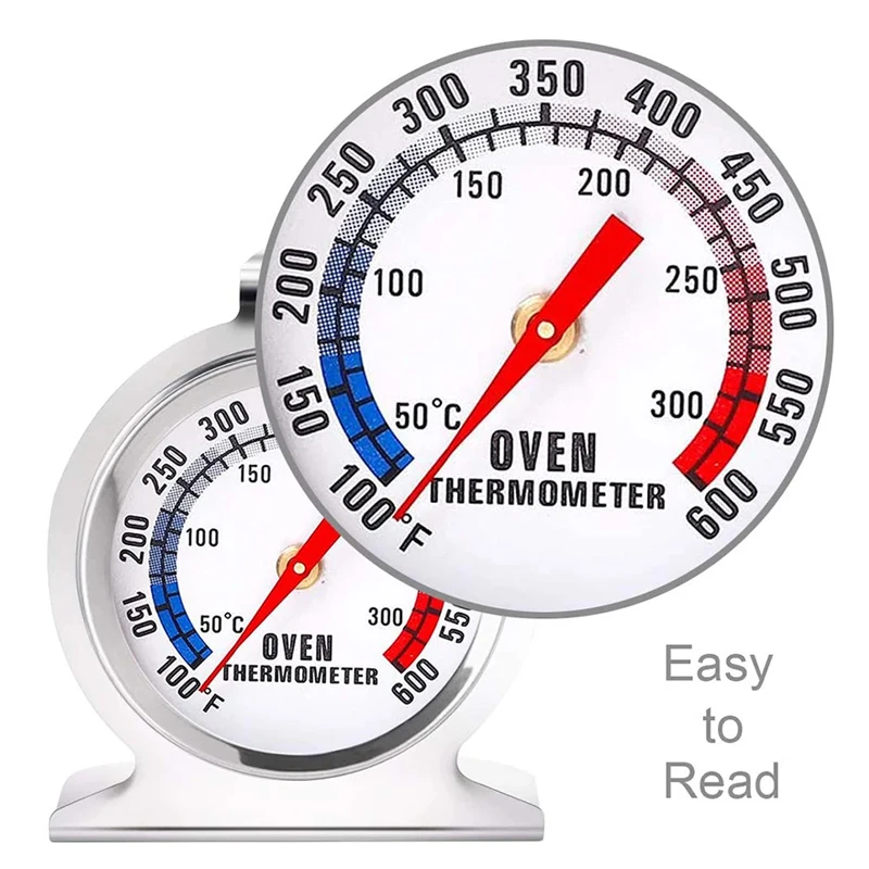 Stainless Steel Oven Thermometer for BBQ Grill and Baking
