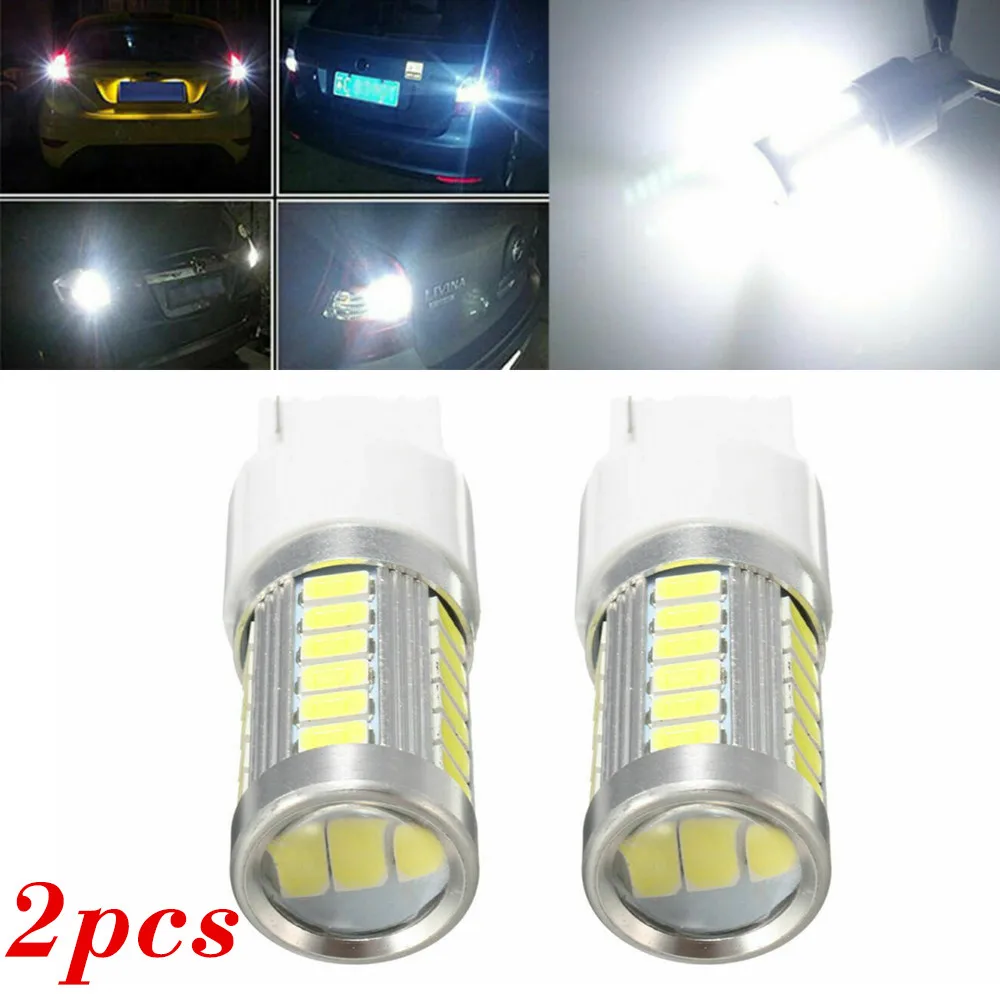 

2 шт. T20 W21/5W 33SMD, двойная нить, фонарь заднего хода, 12 В