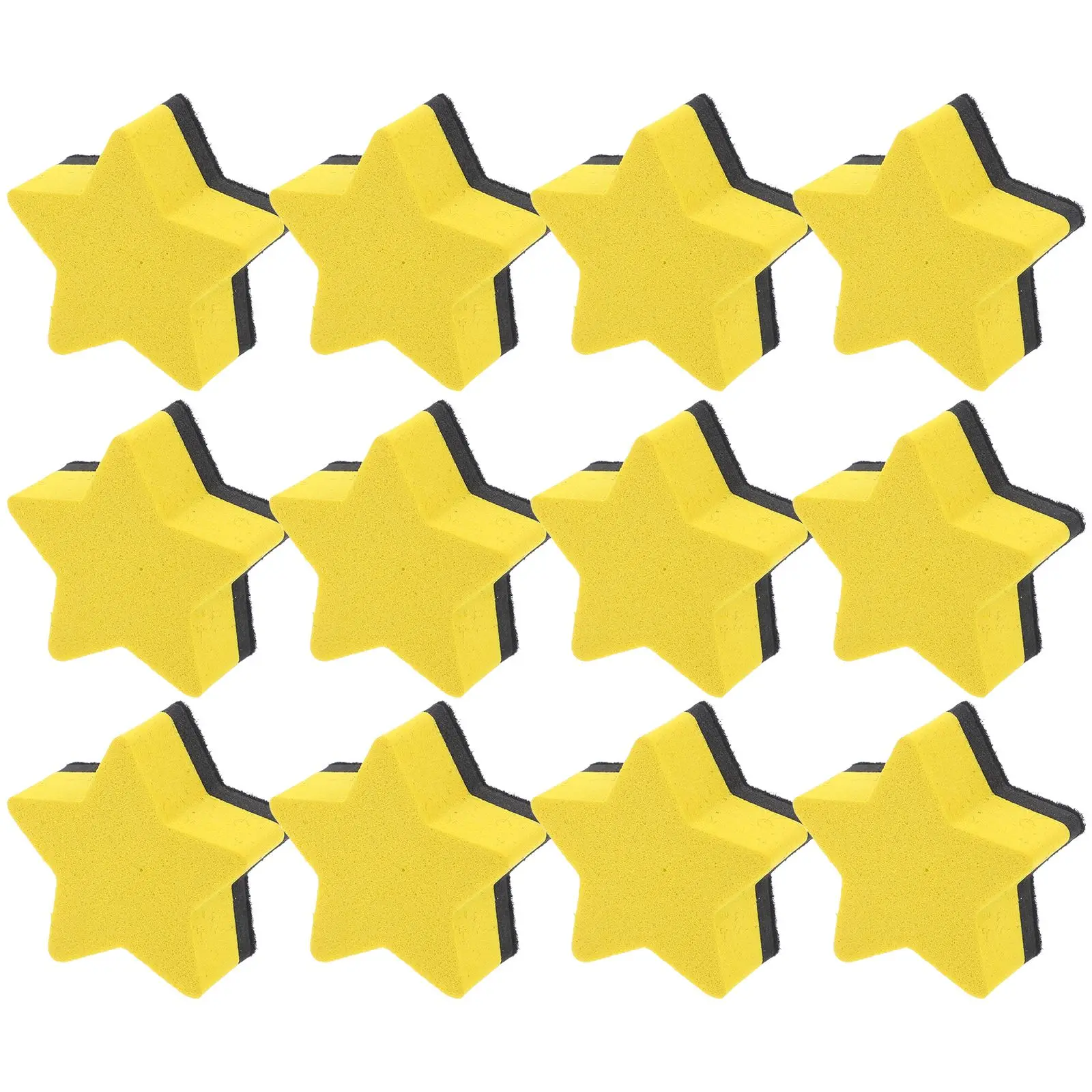 12 Pcs Pentagram Eraser Whiteboard Erasers Reusable Mini Kids Dry School Supplies Classroom Teacher Magnetic Classroom Supplies