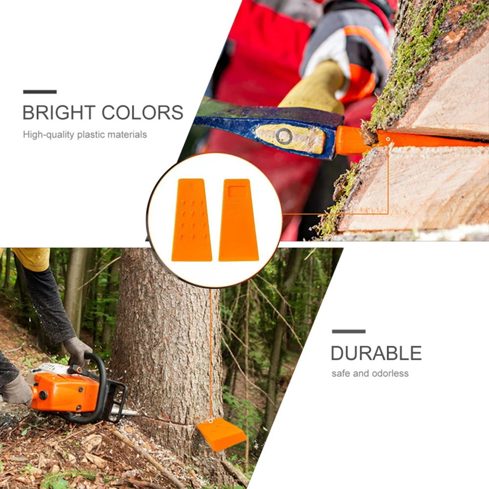 garden hand tools Tree Felling Wedge Plastic Felled Chock Tree Cutting Wedge for Logging Falling Cutting Cleaving Woodcutting Tools