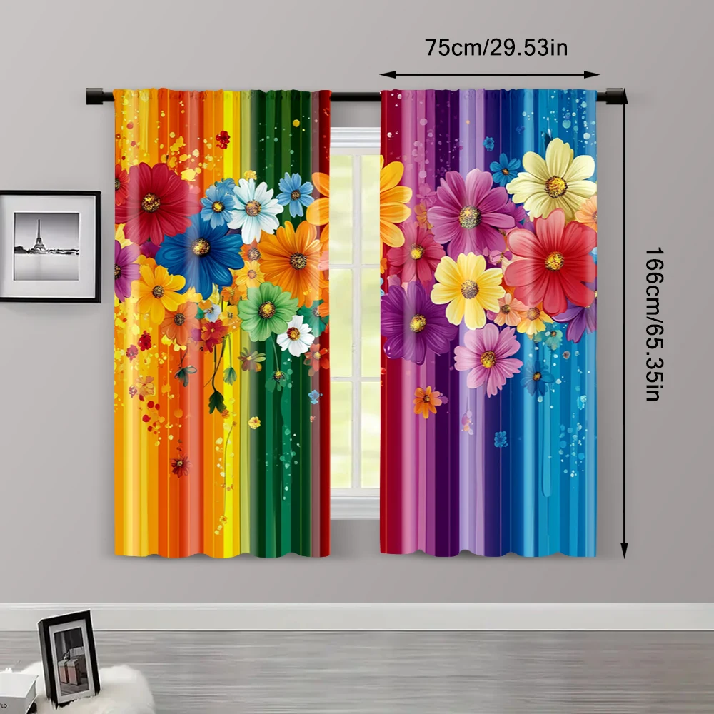 2pcs, Print Curtains 2D print 2025-03-10_Cinco De Mayo11 Fabric (without rod) Stuff Clearance Perfect for Kitchen Living Room 3
