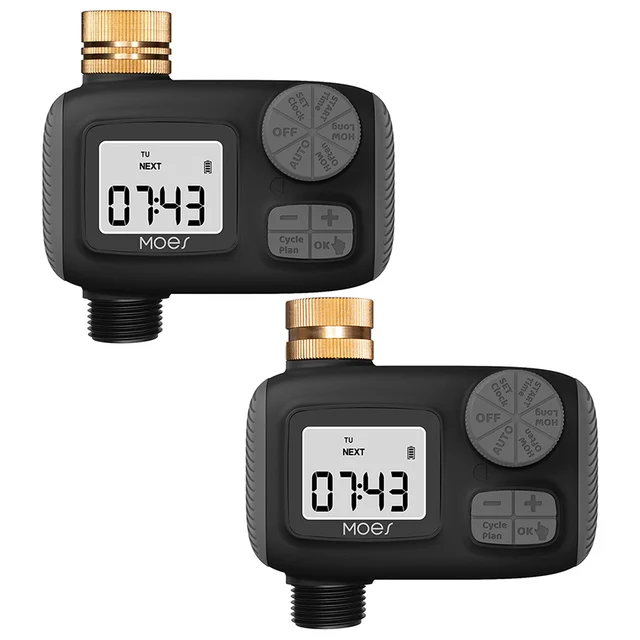 Water Timer 1-Outlet Automatic Water Timer IP55 Waterproof Timed Irrigation System LCD Display Garden Lawn Greenhouse Supplies 4