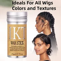 Hair Wax Stick For Black Women Wig With Slick Back Brushes Comb Sleek Stick Gel Pomade for Flyaway Hair Wig Styling Accessories 2