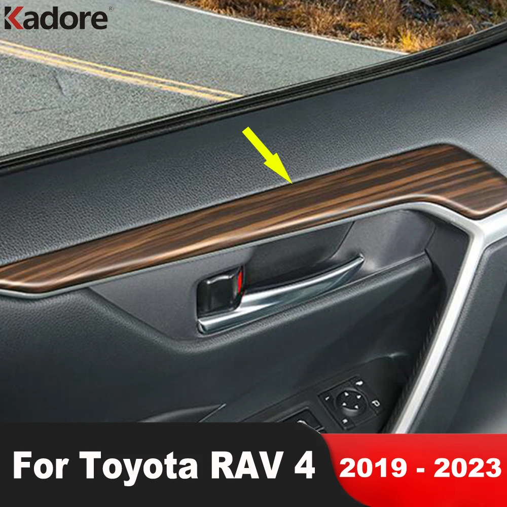 For Toyota Rav4 Rav 4 2019 2020 2021 2022 Carbon Fiber Car Inner Door