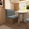 2pcs/set Polar Fleece RV Seat Cushions Covers Elastic Dinette Sofa Cover Stretch Adjustable Seat Slipcovers Camper Chair Covers 4