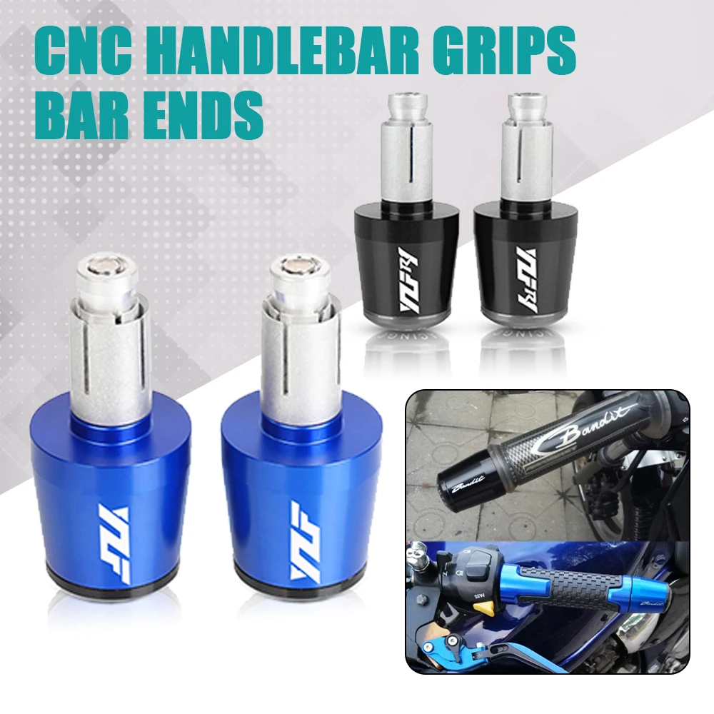 7/8 "22Mm Moto Grips Bar End Plugs Maniglia Manubrio Plug End Caps Per Yamaha Yzf/Yzf R1 R3 R125 R25 R6 Yzfr6 Yzfr15 Yzfr1 Yzfr25