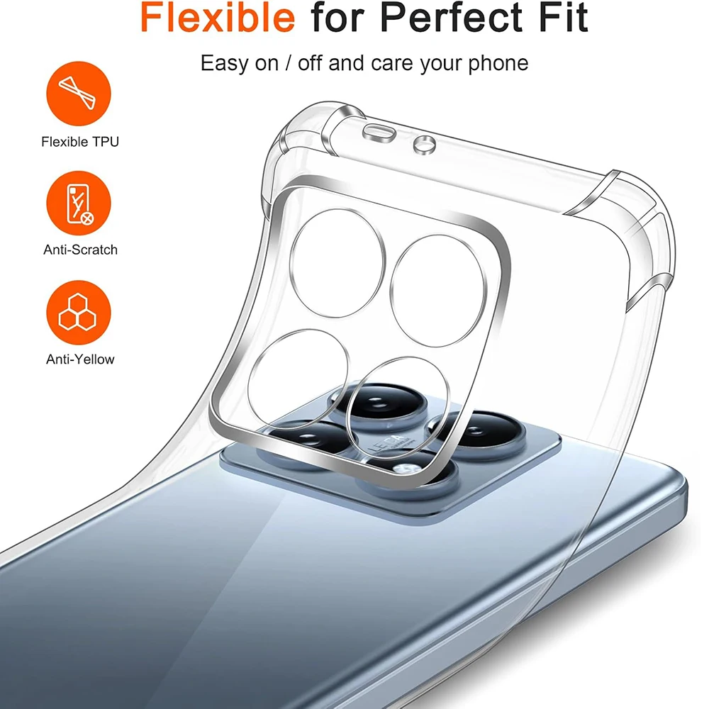 Ultra Thin Clear Shockproof Phone Case - Enhanced Protection Cover