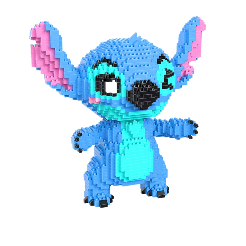 Anime Stitch Blocks Toys Magic Block Stitch Mini Disney Block