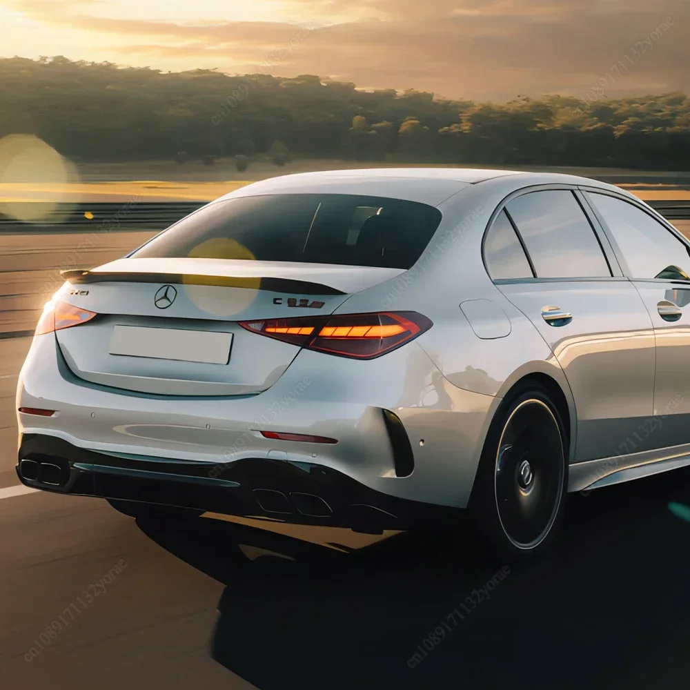 メルセデスベンツ リアテールリップスポイラー トランクブーツウイング W204 C74 C180 C200 C260 Cクラス 2008-2014 カーボン リアトランクスポイラー ウィングテール ブーツリップ ベンツ Cクラス