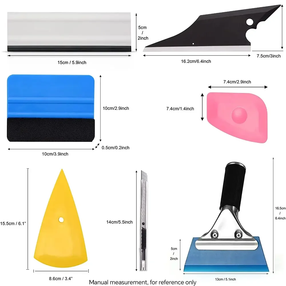 Car Wrapping Tools PFCC Car Wrapping Tools Kit for Window Film Stickers Tint Tools Vinyl Squeegee Auto Gap Dust Removal Scraper Car Accessories car wrapping tools vinyl squeegee window tinting squeegee automotive film tools