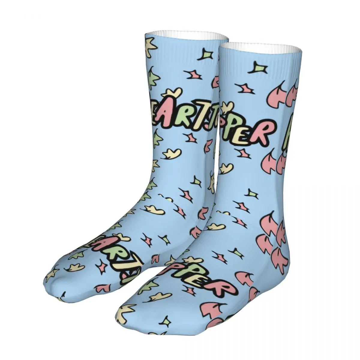Heartstopper Leaves Pattern Socks Uomo Donna Poliestere Funny Happy Socks Crazy Primavera Estate Autunno Inverno Socks Gifts