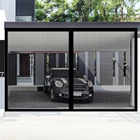Garage Door Screen,10x8 Ft Magnetic Closure Heavy Duty Weighted Bottom Garage Screen,Garage Net Cover 1